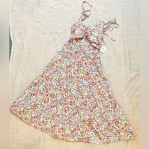 Altar'd State Floral Midi Dress - Multicolor